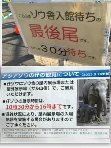 円山動物園　混雑状況