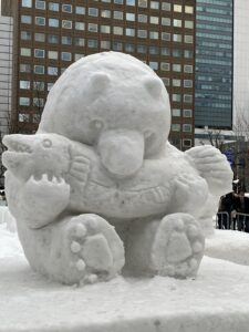 snow festival 北海道　くま