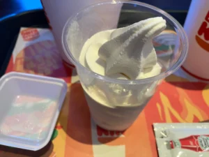 バーガーキング　ソフトクリーム