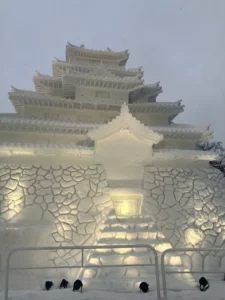 雪像　会津　天守閣
